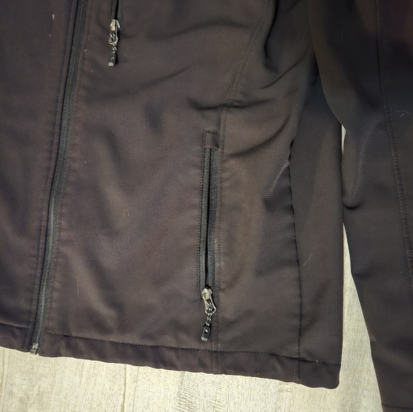Swiss Tech Men's Black Soft Shell Fleece Lined Jacket Size M - Picture 4 of 7